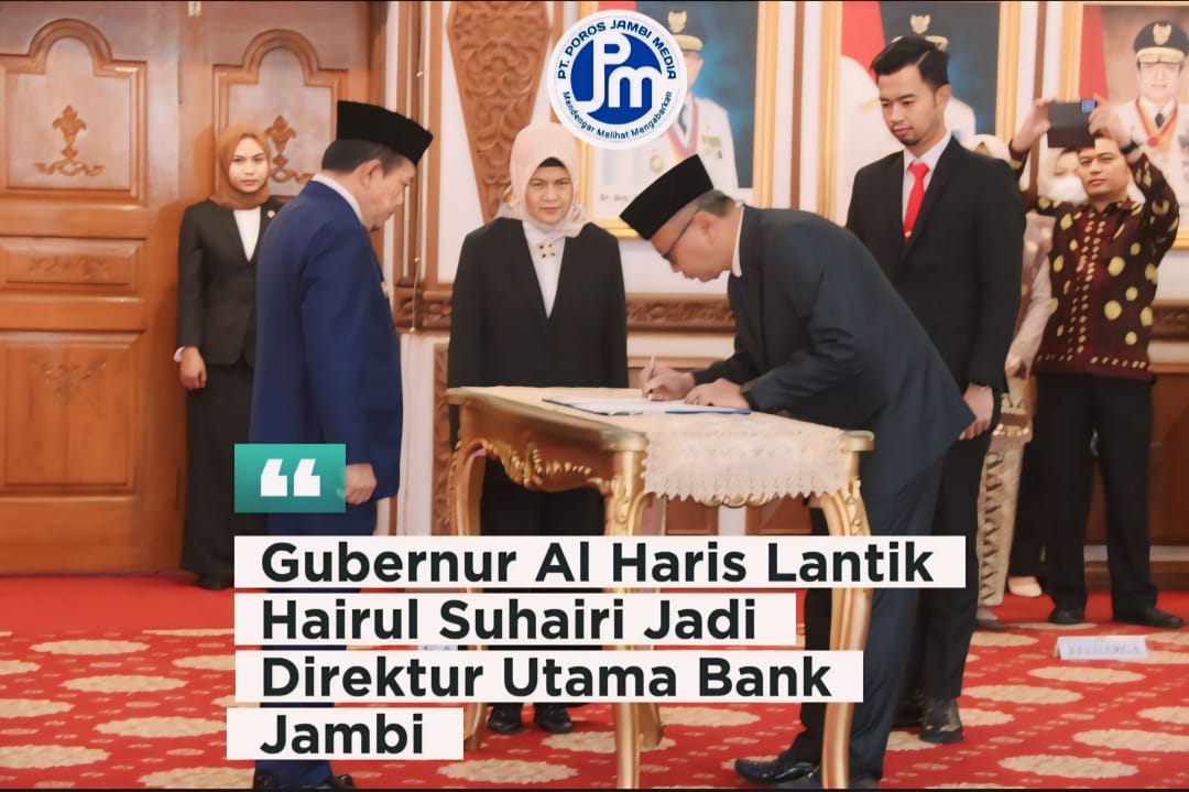 Gubernur Al Haris Lantik Hairul Suhairi Jadi Direktur Utama Bank Jambi IMG-20240307-WA0009