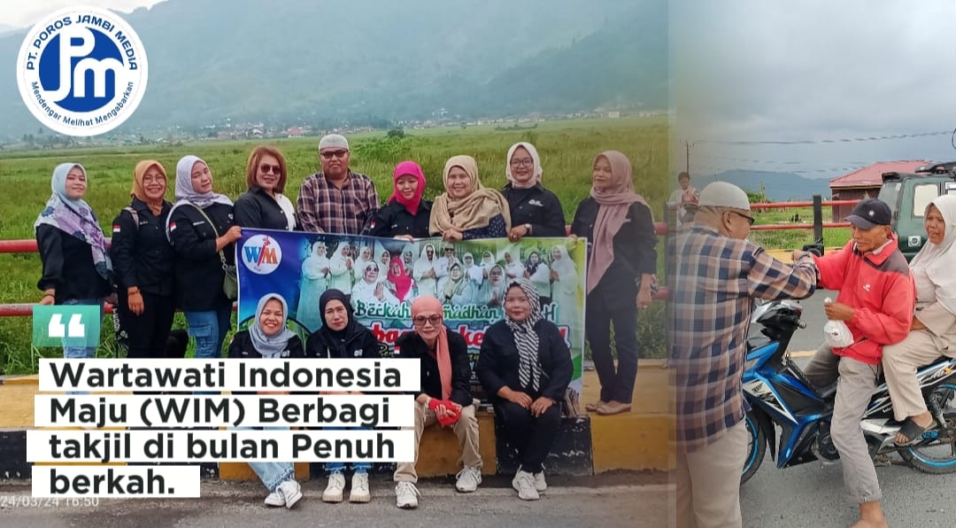 Wartawati Indonesia Maju (WIM) Berbagi takjil di bulan Penuh berkah. IMG-20240324-WA0017