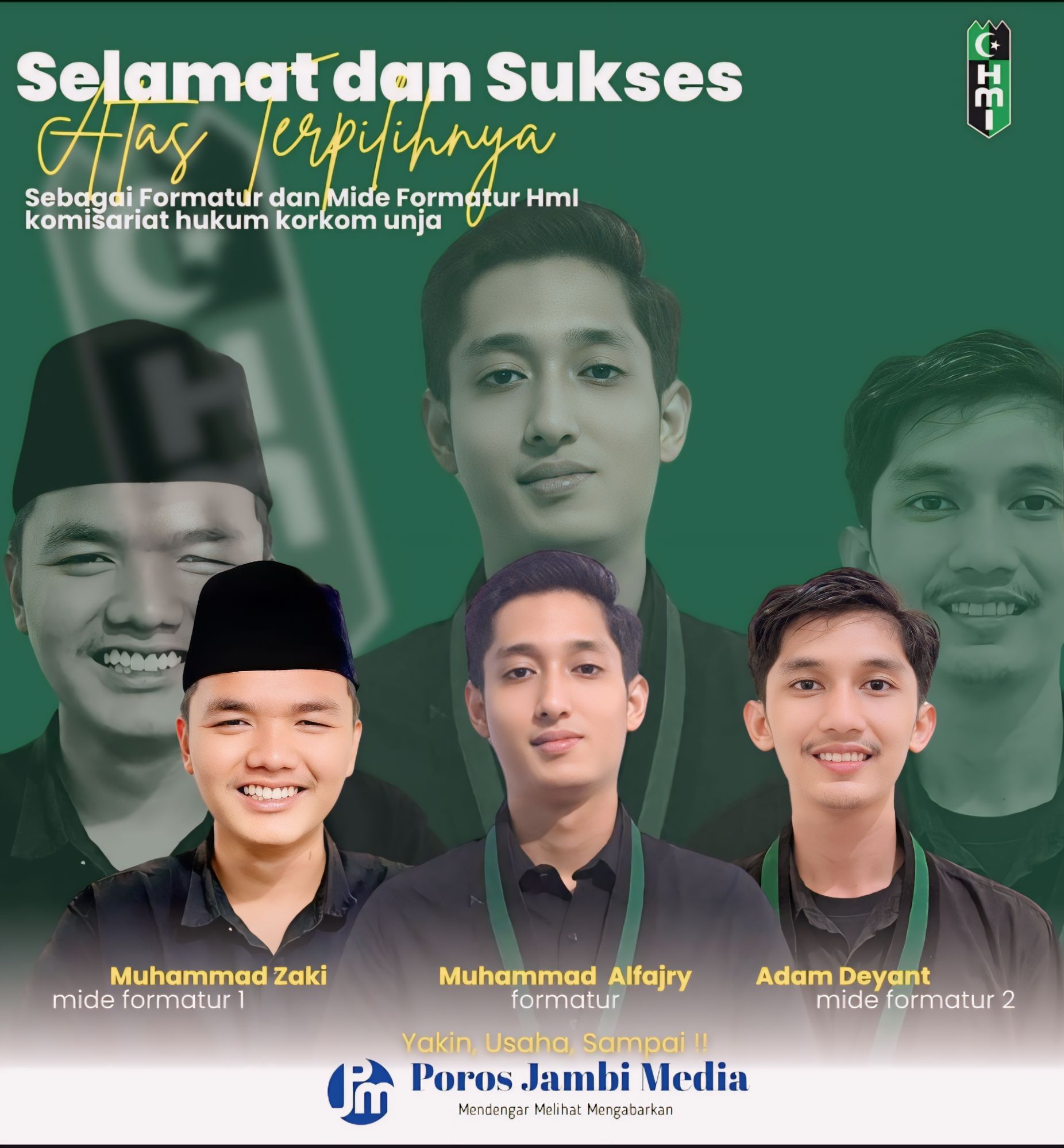 HMI Komisariat Hukum UNJA Secara Resmi Miliki Formatur Dan Mide Formatur Baru. 1716178991068