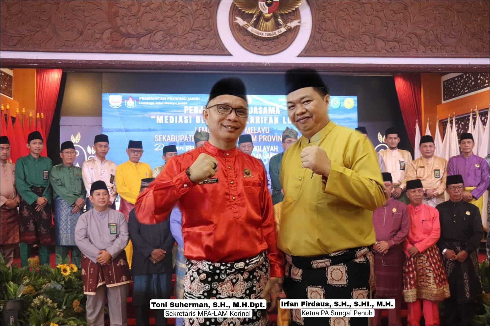 LAM Kerinci Tandatangani PKS dengan Pengadilan Agama Sungai Penuh. Toni Suherman, S.H., M.H. Dpt: Peran Adat Sebagai Mediator Berbasis Kearifan Lokal. IMG-20240528-WA0001