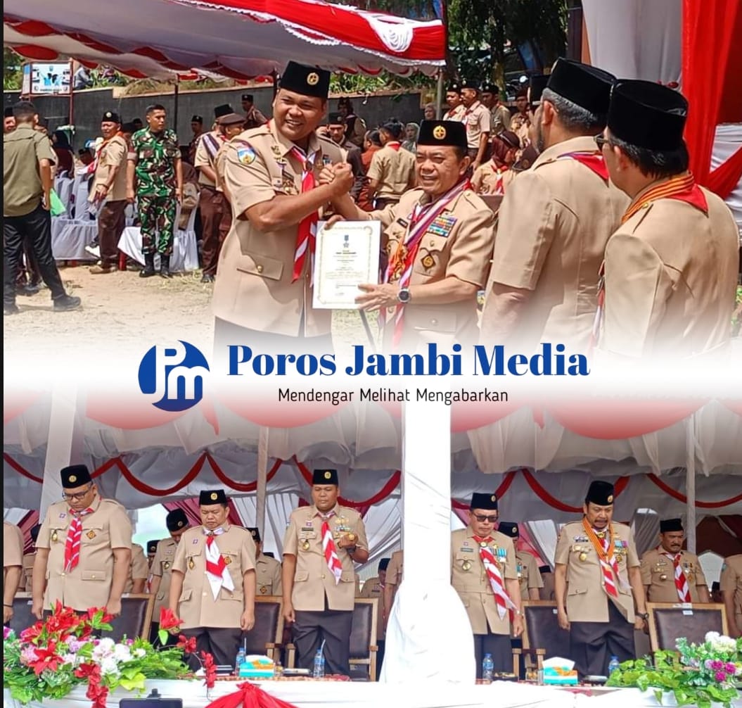 Dandim 0417/Kerinci Letkol Inf Eko Budiarto S.I.P,M.I.P. menghadiri Apel Besar Peringatan Hari Pramuka Ke-63 Tahun 2024. IMG-20240909-WA0019