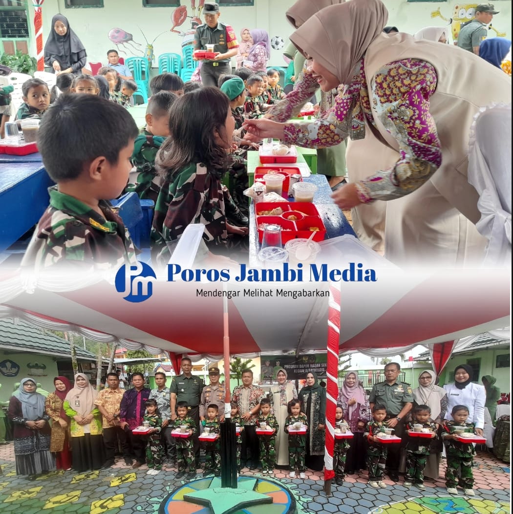 Dukung program unggulan Kodam II/Sriwijaya Kodim 0417/Krc Melaksanakan Dapur Masuk Sekolah TK Kartika II-24 Sungai Penuh. IMG-20250123-WA0044