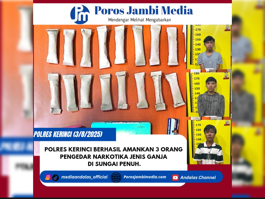 Polres Kerinci Berhasil Amankan 3 Orang Pengedar Narkotika Jenis ganja di sungai Penuh. Screenshot_2025-08-03-18-37-20-41_dba69a5e82e939c3ddef13f99a115ca3