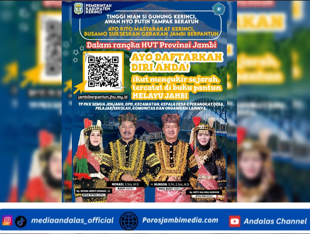 Pemkab Kerinci Ajak Masyarakat Ikut Gerakan Jambi Berpantun, Lestarikan Budaya Melayu di HUT ke-69 Provinsi Jambi Screenshot_2026-01-01-11-37-18-69_dba69a5e82e939c3ddef13f99a115ca3