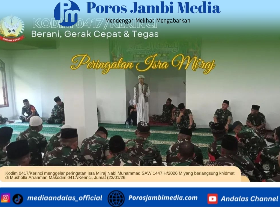 Kodim 0417/Kerinci Gelar Peringatan Isra Mi’raj Nabi Muhammad SAW 1447 H. Screenshot_2026-01-23-11-21-57-59_dba69a5e82e939c3ddef13f99a115ca3
